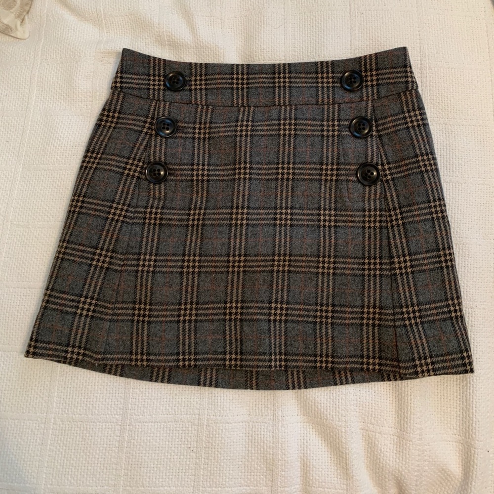 Gap Plaid Winter Skirt